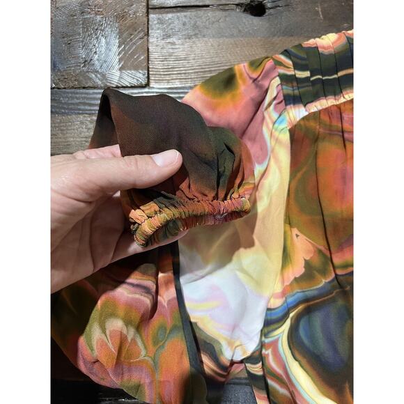 Marie Oliver Dress M Mila Malachite NWT Fall Bold Psychedelic Boho Hippie - Picture 6 of 16